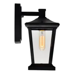 CWI Lighting,Leawood 1 Light Black Outdoor Wall Light