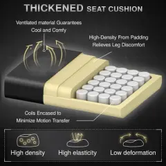 KERDOM Gaming Chair, Computer Chair with footrest and Lumbar Support,Black-Gray