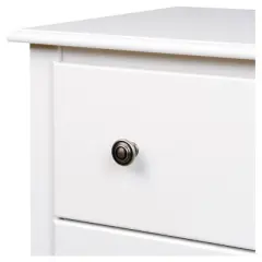 Monterey 3 Drawer Nightstand - White - Prepac