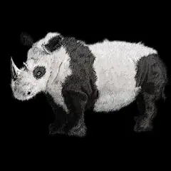 Men's Design By Humans The Wild Pandanoceros By CrazedGraphics Tank Top