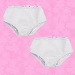 Sophia's - 18" Doll - Set of 2 Underwear - White