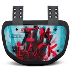 Battle Sports " I'M BACK " Football Backplate - Blue/Red