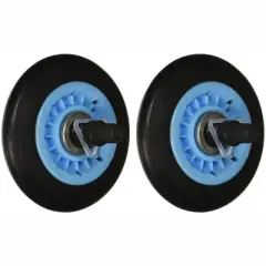 Nispira Dryer Drum Roller Assembly Compatible With Samsung DC97-16782A Replaces DC97-07523A DC97-07523B PS4221885 AP53251352, 2 Units
