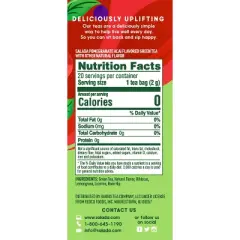 Salada Pomegranate Acai Berry Green Tea with 20 Individually Wrapped Tea Bags Per Box (Pack of 6)