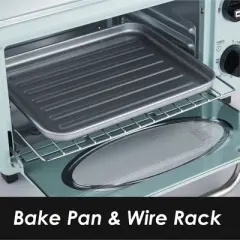 Elite Cuisine 10L Retro Toaster Oven - Mint