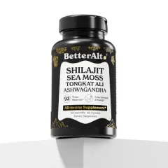 Better Alt Shilajit Advance Capsules - Energy Supplement with Himalayan Shilajit & Sea Moss - 42ct
