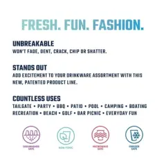 NCAA Texas A&M Aggies Silicone Pint Glass - 16oz: Multicolor Drinkware, 1 Piece