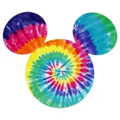 Girl's Disney Mickey Mouse Tie-Dye Silhouette T-Shirt