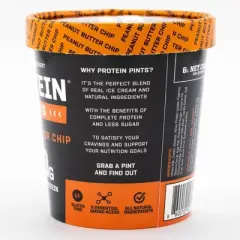 Protein Pints Frozen Peanut Butter Chip High Protein Ice Cream - 16oz