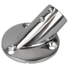 Seadog Rail Base Fitting 2-3/4" Round Base 30&deg; 316 Stainless Steel - 2803011.