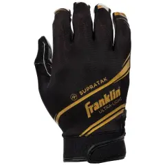 Franklin Sports Supratak Adult Receiver Gloves Black - XL