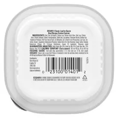 Cesar Classic Loaf in Sauce Beef and Gravy Flavor Small Breed Wet Dog Food - 3.5oz