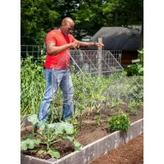 Gardener&rsquo;s Supply Company Chicken Wire Crop Coop | Protection Against Birds and Wild Animals | Rust- Resistant With Easy-Access Roof Panel For Quick