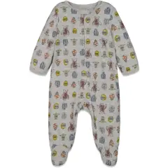 Star Wars Chewbacca R2- D2 Darth Vader Stormtrooper Baby 2 Pack Zip Up Long Sleeve Sleep N' Play Coveralls Newborn to Infant