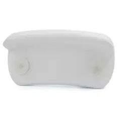 Unique Bargains Neck Back Support Headrest Comfort Bathtub Tub Bath Spa Pillow Cushion W/ White 2 Suction Cups
