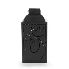 Seven20 Star Wars Black Stamped Lantern | Rebel Insignia Pattern | 14 Inches Tall