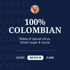 Victor Allen's Coffee 100% Colombian, 72 Count (6 Pack, 12 Count), Single Serve Coffee Pods for Keurig K-Cup Brewers