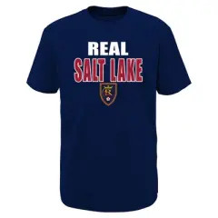MLS Boys Short Sleeve Black Poly T-Shirt Real Salt Lake