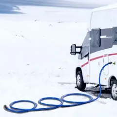 VEVOR 15ft Heated Water Hose for RV,Heated Drinking Water Hose Antifreeze to -45&deg;F, Automatic Self-regulating, 5/8" I.D. with 3/4" GHT Adapter, Blue