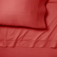 400 Thread Count Solid Performance Sheet Set - Threshold