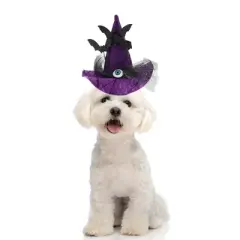 Unique Bargains Halloween Pet Holiday Headdress 5.12"x5.91" Purple 1 Pc