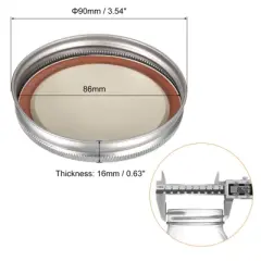 Unique Bargains Leak Proof Tinplate Canning Lids Fits Storage Cover 8 Sets