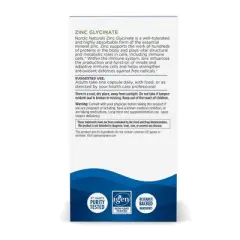 Nordic Naturals Zinc Glycinate - Healthy Immune System Function, 60 Count