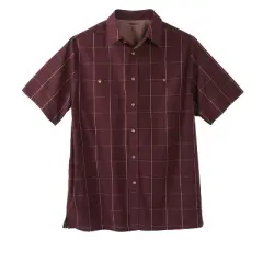 KingSize Men's Big & Tall Short Sleeve Printed Sport Shirt