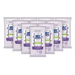 Wet Ones Antibacterial Hand Wipes Lavender - 10pk/20ct