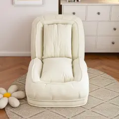 KTMBDW Human Dog Bed for Adults and Pets, Foldable Lazy Sofa Bed with 5 Adjustable Position, Includes 2 Soft Pillows for Bedroom, Living Room