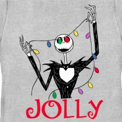 Women's The Nightmare Before Christmas Jack Jolly Christmas Lights T-Shirt