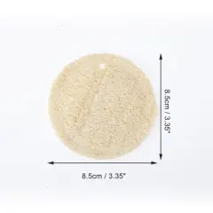 Unique Bargains Circular Convenient Kitchen Sponge White 2 Pcs