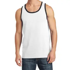 Mafoose Mens Solid Cotton Tank Top Sleeveless Tee Shirt for Sports, Gym, Fitness, Beach