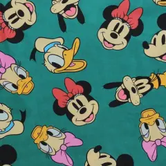 Men's Mickey & Friends Retro Character Print Button Down Shirt