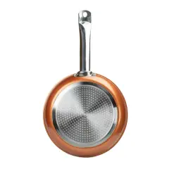 Brentwood 9.5in Induction Copper Frying Pan with Non-Stick Ceramic Coating