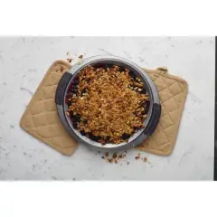 Anolon Advanced Bakeware 9" Nonstick Round Cake Pan with Silicone Grips Gray: Steel, Even-Heating, Soft-Grip Handle