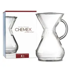 Chemex Pour-Over Glass Coffeemaker - Glass Handle Series - 8-Cup - Exclusive Packaging