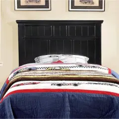 Twin Dakota Adjustable Wood Headboard Black - HOMES: Inside + Out