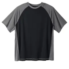 KingSize Men's Big & Tall Raglan Sleeve Swim Shirt Rash Guard