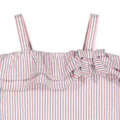 Hope & Henry Girls' Ruffle Edge Romper, Infant