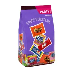 Reese's, Kit Kat and Jolly Rancher Sweets and Chocolate Snack Size Candy Variety Pack - 30.54oz