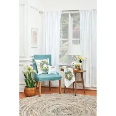 C&F Home 8" x 8" Bear With Flower Crown Spring Petite Printed Throw Pillow