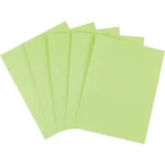 Staples Brights Multipurpose Paper 20 lbs. 8.5" x 11" Bright Green 500/Ream (25206) 50631