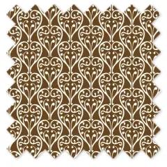 Bacati - Damask Chocolate/White Crib or Toddler Bed Skirt