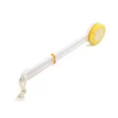 Unique Bargains Nylon Bristle Plastic Long Straight Handle Body Brush Bath Shower Scrubber