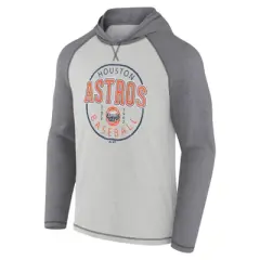 MLB Houston Astros Men's Lightweight Bi-Blend Hooded Sweatshirt