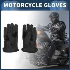 Unique Bargains Motorcycle Gloves Dirt Bike Bicycle Racing ATV UTV Sheep Leather 1 Pair