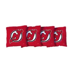 NHL New Jersey Devils Corn-Filled Cornhole Bags Red - 4pk
