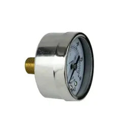 Pool Central Back Mount Stainless Steel Pressure Gauge 2" - White