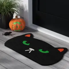 1'6"x2'6" Cat Coir Doormat Black - Hyde and EEK! Boutique&trade;